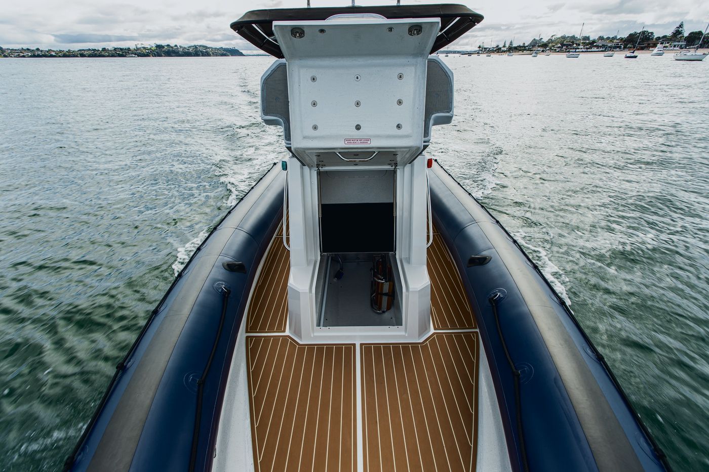 Protector 310 Chase console with storage and an optional toilet compartment