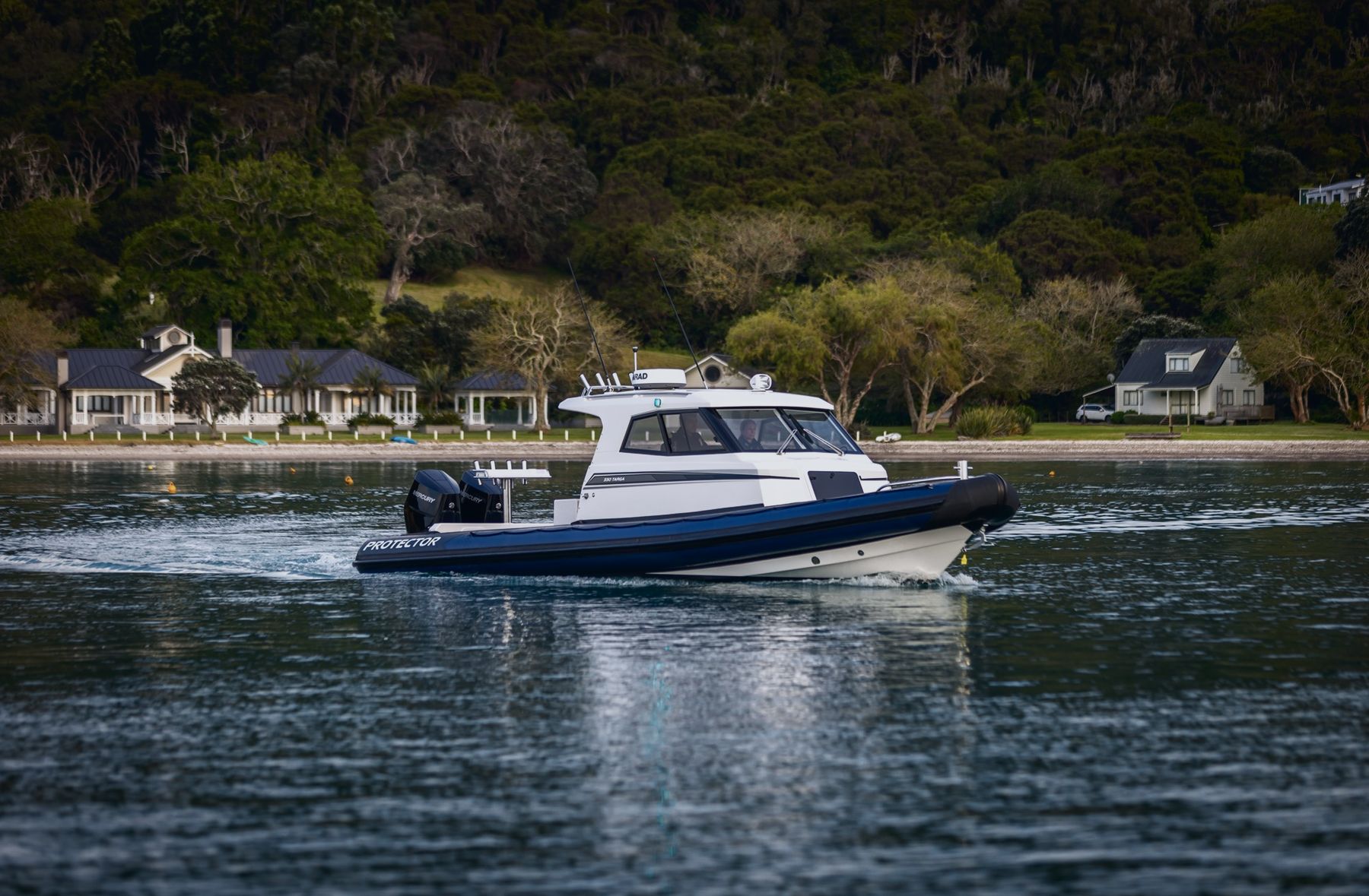 Protector 330 Targa on the water
