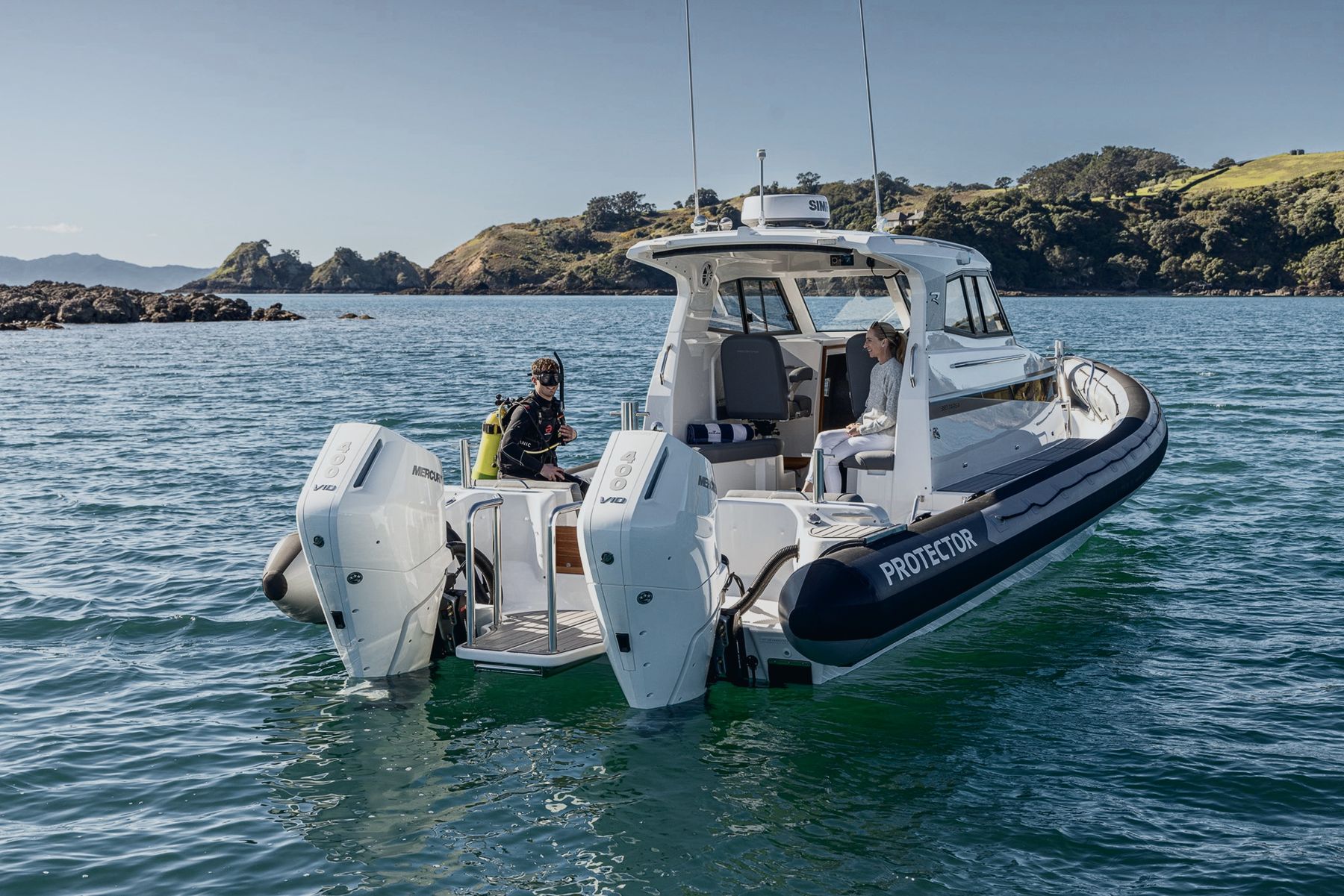 Protector 380 Targa on the water